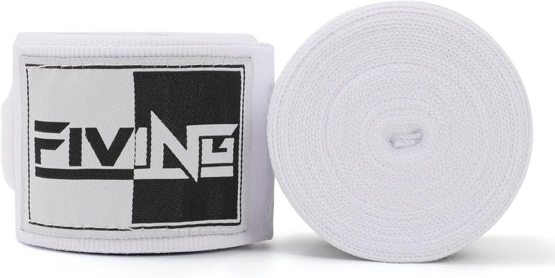 FIVING Boxing Hand Wraps Inner Gloves for Men Women, 180 Inch Elasticated Thumb Loop Bandages, Wrist Wrap Protection Muay Thai MMA Kickboxing Martial Arts Punching Bag Training - Image 1